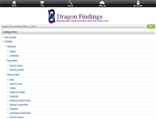 Tablet Screenshot of dragonfindings.com